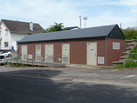 Voetbalstadion van AS Eupen - hoogspanningscabine - 2010